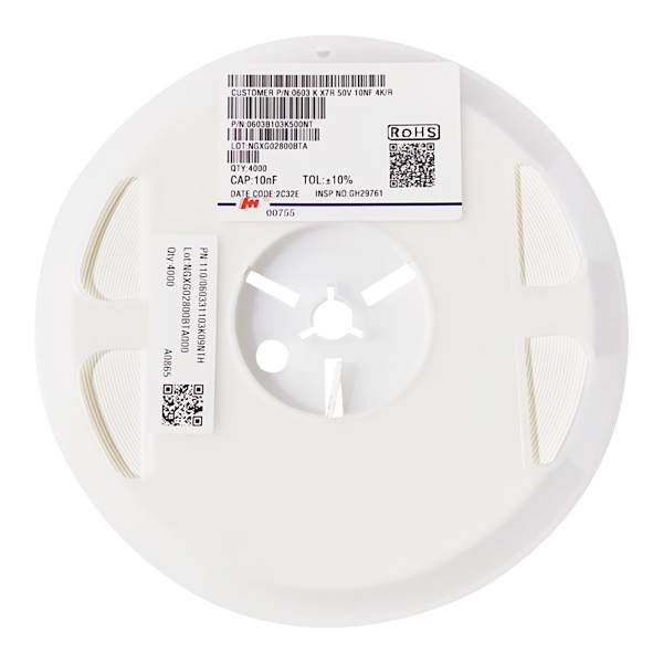 10nF 10% 50V 0603 X7R 风华 贴片电容(MLCC)