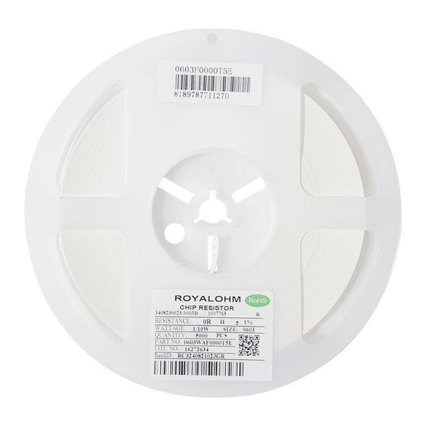 0Ω 1% 0603 100mW 厚声 贴片电阻